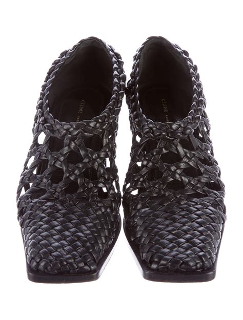 celine woven leather shoes|celine shoes for women.